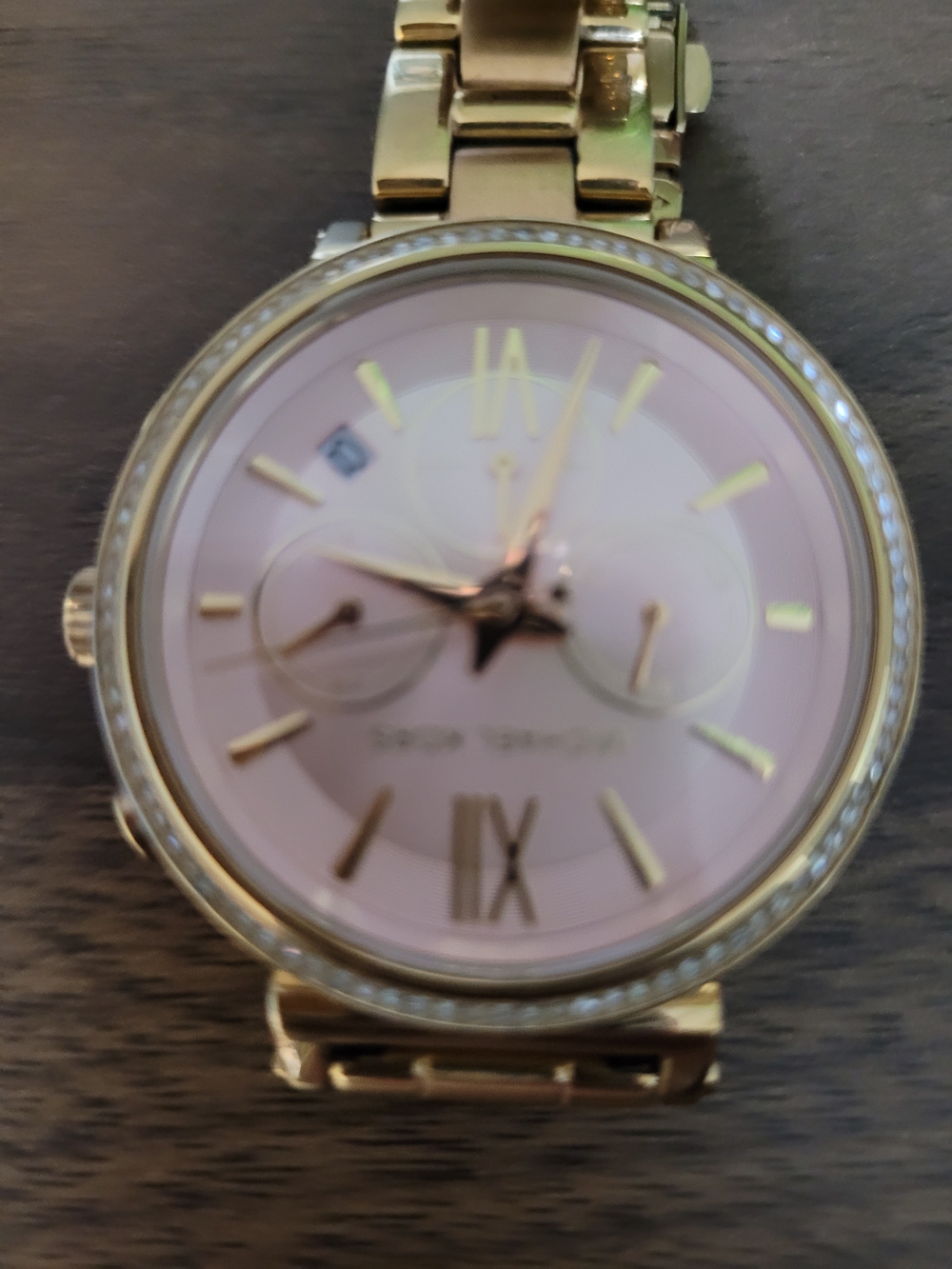 Michael Kors Sofie Gold Bracelet Watch with Pink Dial